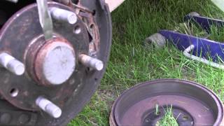 Wheel Bearing Dust Cap Removal How To car truck [upl. by Llennoc66]