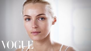 How to Get Sunkissed Skin Makeup Tutorial with Wendy Rowe  The Monday Makeover  Vogue [upl. by Joeann]