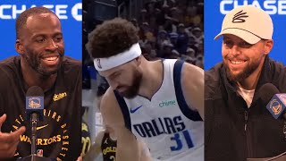 Stephen Curry amp Draymond Green roast Klay Thompson for doing Curry shimmy celly 😂 [upl. by Jenna]