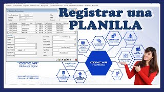 Como registrar una planilla en el concar  2022 [upl. by Ijuy]