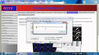 Nissan Data Scan II  Steering Angle Sensor Reset [upl. by Sylram]