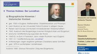 Klassische Gesellschaftsvertragstheorien Hobbes Locke und Rousseau [upl. by Tyree864]