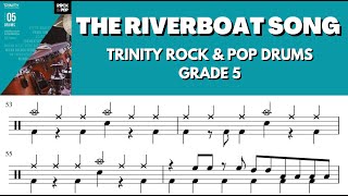 The Riverboat Song  Trinity Rock amp Pop Drums GRADE 5 no drumswith click [upl. by Neelhsa]