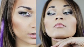 Slanted Eyes Exotic Look Makeup Tutorial [upl. by Brott]