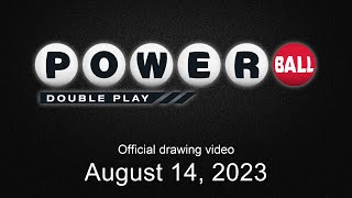 Powerball Double Play drawing for August 14 2023 [upl. by Benyamin]