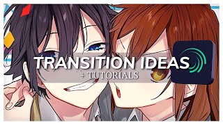 4 Transition Ideas  TUTORIALS  Alight Motion [upl. by Tema70]