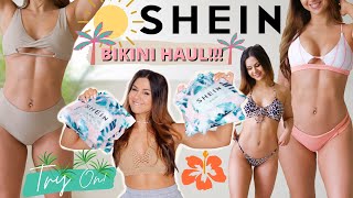 SHEIN BIKINI HAUL AND TRY ON AFFORDABLE SHEIN SWIMWEAR FIRST IMPRESSIONS  shein [upl. by Alletsirhc]