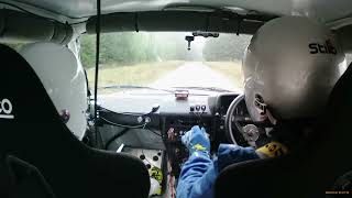 Talbot Sunbeam Lotus onboard Malton forest rally 2022 [upl. by Nyvar]