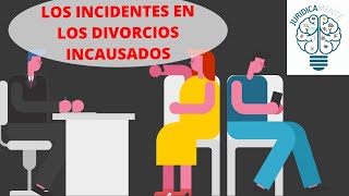 INCIDENTES EN EL DIVORCIO INCAUSADO [upl. by Yentruok]