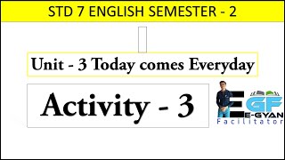 Std 7 English Sem 2 Unit 2 Activity 5 [upl. by Rehportsirhc]