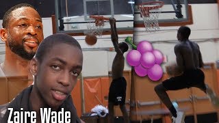 DWade Son quotZaire Wadequot SHOWS OFF his DUNK Package [upl. by Neeruan]