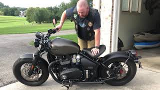 Custom 2020 Triumph Bonneville Bobber Black Ironstone [upl. by Flam687]