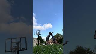 Rejected by Anthony Davis🏀💀🏀💀 insanedunk basketballshorts football nfl dunk hoops hoops [upl. by Enilrac193]