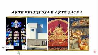 ENSINO RELIGIOSO ARTE SACRA E ARTE RELIGIOSA [upl. by Franciscka]