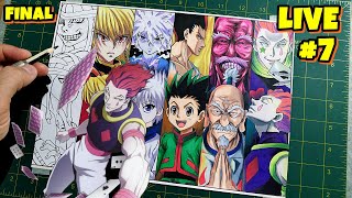 🔴 LIVE  DESENHANDO MEU TOP 6 HUNTER X HUNTER 7 Gon Killua Kurapika Netero Meruem Hisoka [upl. by Hathcock]