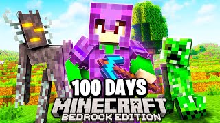 I Survived 100 Days in BEDROCK Minecraft Hardcore [upl. by Callista25]