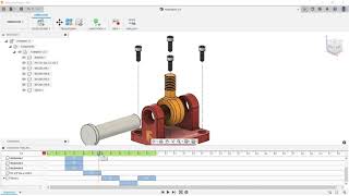 Fusion 360  Module 9 Creating an animation for assembly instructions [upl. by Yeldahc]