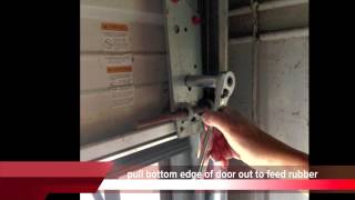 Garage Door Bottom Seal Replacement Install Tips [upl. by Tomasina]