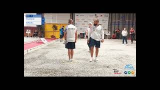 Petanque European Championship 2024 Mens double France vs Israel [upl. by Popelka]