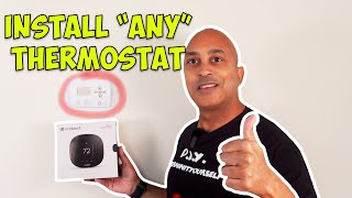 How to Install ANY Smart Thermostat  No quotCquot Wire  Detailed Version [upl. by Neelhtac341]