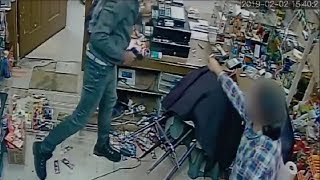 LiveLeak  Employee Shot During Robbery [upl. by Mendie]