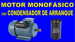 motor monofásico con condensador de arranque [upl. by Gilberte339]