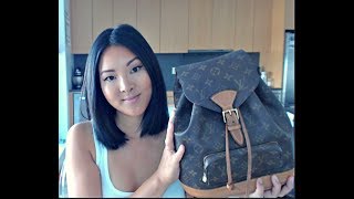 LOUIS VUITTON MONTSOURIS MM BACKPACK  PROS amp CONS [upl. by Noseaj]