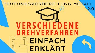 Die Wichtigsten DREHVERFAHREN  Einfach erklärt ✅ BASICS Maschinenbau 20 [upl. by Scurlock]