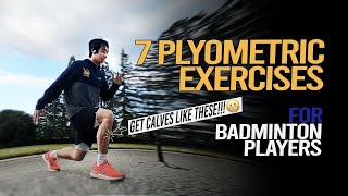 7 Badminton Plyometric Exercises for SPEED and EXPLOSIVENESS  Plyometric Training Program [upl. by Ycniuqal]