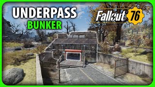 Fallout 76  Underpass Train Station Settlement [upl. by Guerin777]