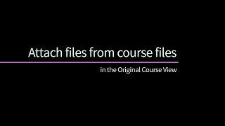 Attaching Files from Course Files in Blackboard [upl. by Koss577]