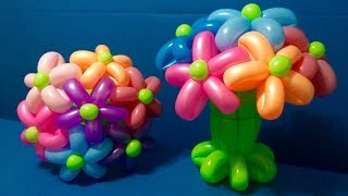 Balloon Bouquet Decoration Tutorial [upl. by Marje]