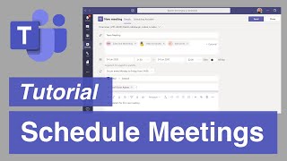 Microsoft Teams  The Right Way to Schedule Meetings [upl. by Hait]