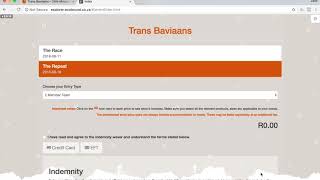 Trans Baviaans 2018  Entry Tutorial [upl. by Gerk820]