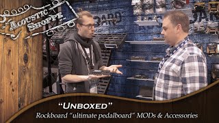 New Pedalboard MODs amp Accessories by Rockboard [upl. by Lyrred]