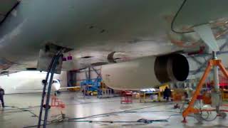 A320 Airbus Landing Gear Gravity Free Fall Test [upl. by Doughman]