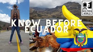 Ecuador What to Know Before You Visit Ecuador [upl. by Itsym430]