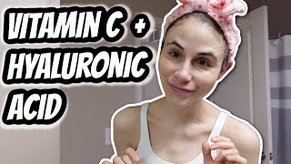 Vlog Using VITAMIN C AND HYALURONIC ACID  Dr Dray [upl. by Yul]