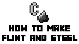 Minecraft How to Make Flint and Steel [upl. by Notirb]