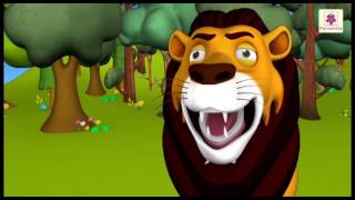 Sher Jungle Ka Raja  3D Hindi Rhyme For Kids  Periwinkle Baal Geet Mala  Hindi Poem 36 [upl. by Anilegna]