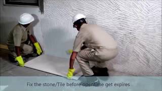 ARDEX ENDURAs Tile Adhesive application [upl. by Tserrof]