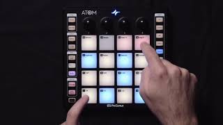 PreSonus ATOM Pad Controller Keyboard mode and changing instrument presets [upl. by Jewett]