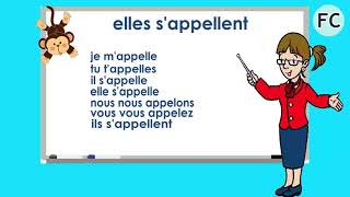 Le Verbe S Appeler au Présent  To Call Present Tense  French Conjugation [upl. by Thant822]