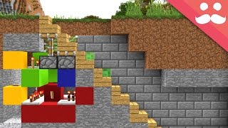 How to make 5 HIDDEN STAIRCASES in Minecraft [upl. by Uhp]