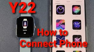 Y22 Smartwatch Video 2 How to Connect with Phone and Ti Band App Detailed Functions Review [upl. by Genie]