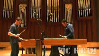 Meehan Perkins Duo perform Steve Reichs quotNagoya Marimbasquot 1994 [upl. by Tiga]