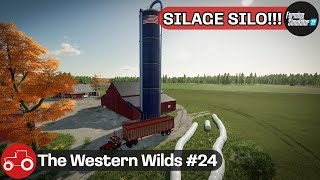 Building amp Filling a Fermenting Silo  The Western Wilds 24 FS22 Timelapse [upl. by Loralyn]