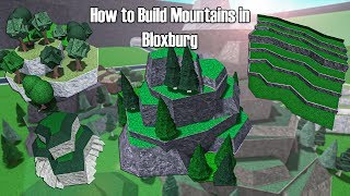 How To Build Mountains amp Hills In Bloxburg Roblox [upl. by Cela]