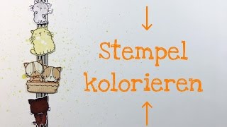 Tutorial 3 Arten Stempel zu kolorieren [upl. by Jud]