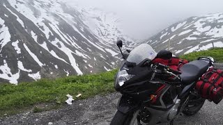 Little St Bernard Mont Blanc Nufenen Grimsel Furka Oberalp pass  Europe motorcycle trip pt 9 [upl. by Elayor]